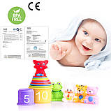 Набір для сортування Тварини і цифри (11 шт) від Homder, фото 6