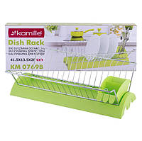 Сушарка для посуду 41,5х26х11,5 см Green Kamille KM-0769B 3773246