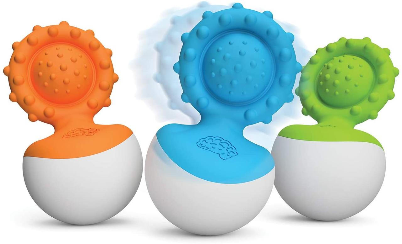 Розвиваюча сенсорна іграшка прорізувач для зубів (1 шт) від Fat Brain Toys, фото 1