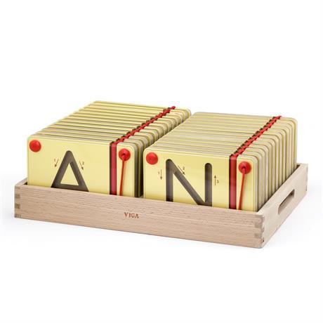 Навчальний магнітний набір Великі букви (26 шт) від Viga Toys