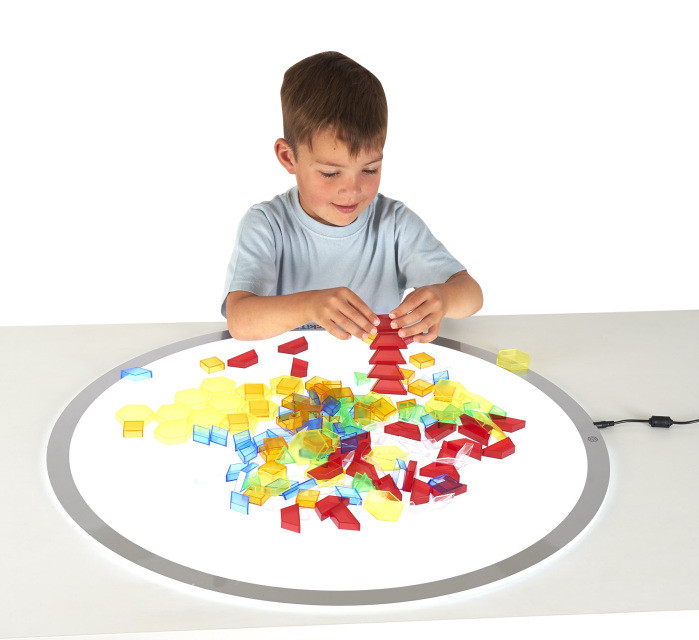 Набір прозорих геометричних форм (180 шт) від Learning Advantage, фото 1