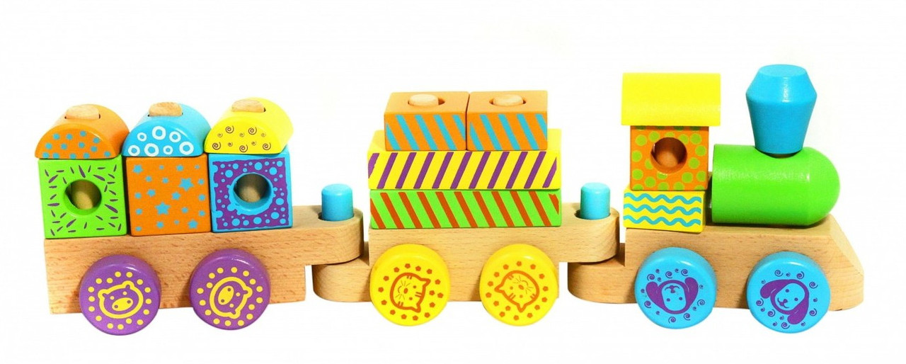 Розвиваюча іграшка конструктор Поїзд від Viga Toys
