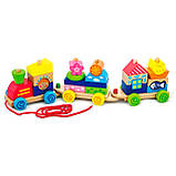 Розвиваючий конструктор каталка Паровозик від Viga Toys, фото 4