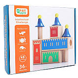 Будівельний дерев'яний набір Монтессорі Замок, фото 5