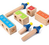 Будівельний дерев'яний набір Монтессорі Замок, фото 7