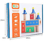 Будівельний дерев'яний набір Монтессорі Замок, фото 10