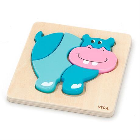 Розвиваюча іграшка пазл Бегемотик від Viga Toys