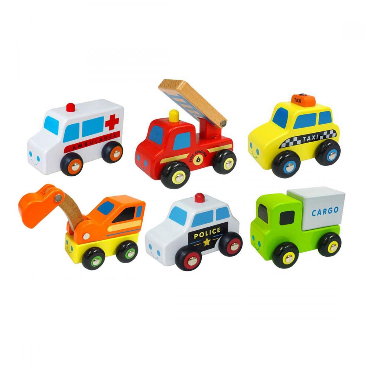 Розвиваючий набір міні машинки (6 шт) від Viga Toys