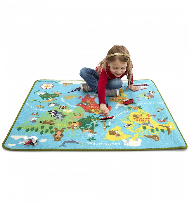 Розвиваючий ігровий килимок Мапа світу від Melissa & Doug