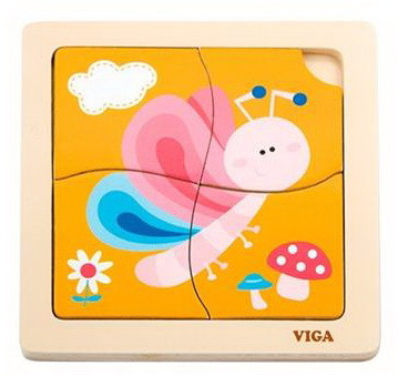 Розвиваючий пазл Метелик від Viga Toys