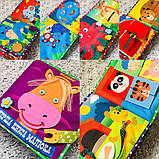 Розвиваюча текстильна фетрова книжка Поні, фото 7