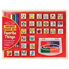 Набір дерев'яних штампів (26 шт) від Melissa & Doug