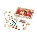 Набір дерев'яних штампів (26 шт) від Melissa & Doug, фото 4