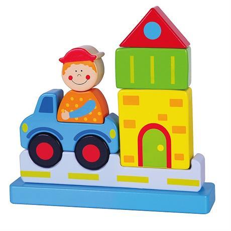 Розвиваючий пазл Місто від Viga Toys
