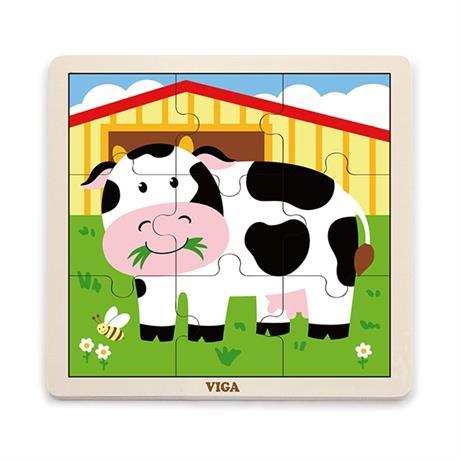 Розвиваючий пазл Корова від Viga Toys