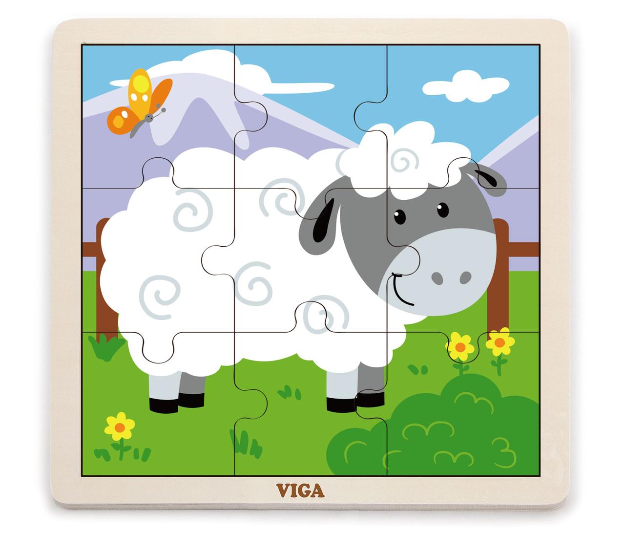 Розвиваючий пазл Овечка від Viga Toys