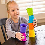 Розвиваючий набір для сортування Стаканчики на присоску (6 шт) від Fat Brain Toys, фото 2
