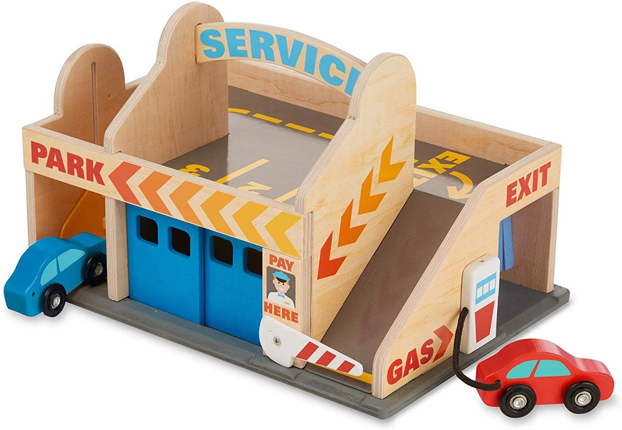 Розвиваючий дерев'яний набір Автосервіс від Melissa & Doug