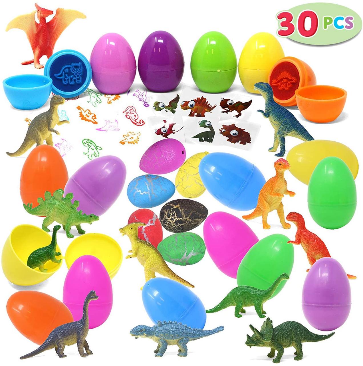 Розвиваючий набір Динозаври зі штампами (30 деталей) від Joyin, фото 1