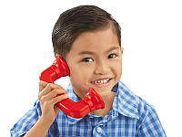 Развивающая игрушка для детей звуковая телефонная трубка красная 17 см.от Lakeshore
