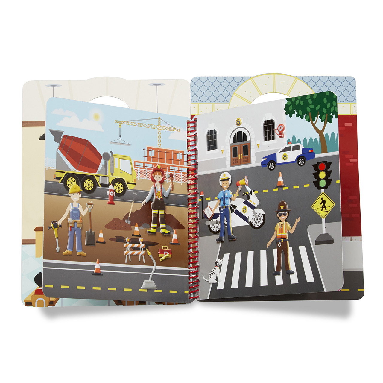 Набір для творчості з об'ємними багаторазовими наліпками Професії (101 наліпка) від Melissa & Doug, фото 1