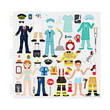 Набір для творчості з об'ємними багаторазовими наліпками Професії (101 наліпка) від Melissa & Doug, фото 3