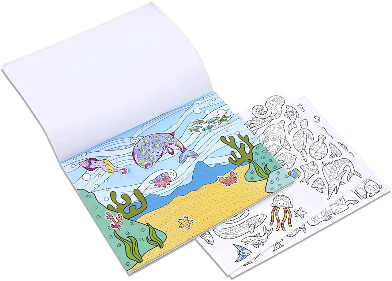 Набір для творчості з наліпками розмальовками Тварини (близько 300 наліпок) від Melissa & Doug (104-803), фото 1