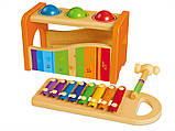 Розвиваючий набір (6 предметів) ксилофон з молотком і кульками, фото 2