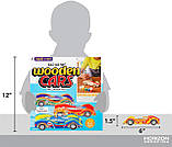 Творчий набір дерев'яні Гоночні машинки (3 шт) від Made By Me, фото 2