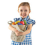 Розвиваючий набір для рахунку і сортування Сумка з овочами і фруктами (17 шт) від Learning Resources, фото 4