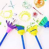 Набір для творчості Фарби та пензлики спонж (22 предмета) від Glokers, фото 7