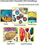 Набір для творчості Фарби та пензлики спонж (22 предмета) від Glokers, фото 4