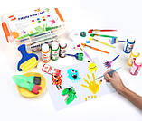 Набір для творчості Фарби та пензлики спонж (22 предмета) від Glokers, фото 3