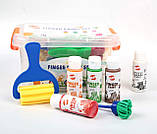 Набір для творчості Фарби та пензлики спонж (22 предмета) від Glokers, фото 2
