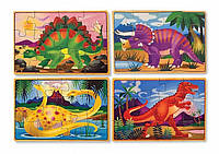 Развивающий набор пазлов Динозавры (4 картинки) от Melissa & Doug
