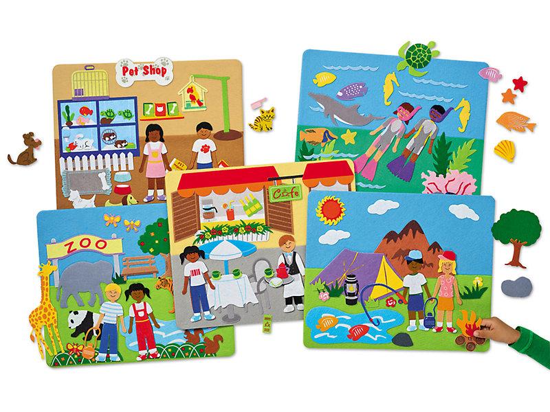 Тактильний набір Збери картинку (205 предметів) від Lakeshore (101-241), фото 1