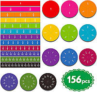 Детский магнитный математический набор для счета Дроби (129 шт) от SpriteGru