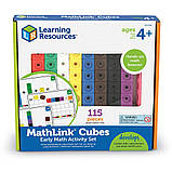 Математичний набір конструктор Різнокольорові кубики (115 шт) від Learning Resources, фото 3