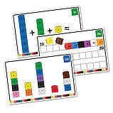 Математичний набір конструктор Різнокольорові кубики (115 шт) від Learning Resources, фото 2