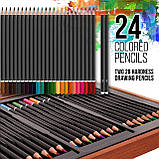 Творчий набір для малювання в дерев'яному боксі (145 предметів) від US Art Supply, фото 6