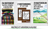 Творчий набір для малювання в дерев'яному боксі (145 предметів) від US Art Supply, фото 5