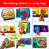Розвиваюча м'яка тактильна книга Ферма, фото 8