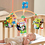 Розвиваючий набір м'яких тактильних книг Тварини (3 шт), фото 3