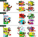 Розвиваючий набір м'яких тактильних книг Тварини (3 шт), фото 8