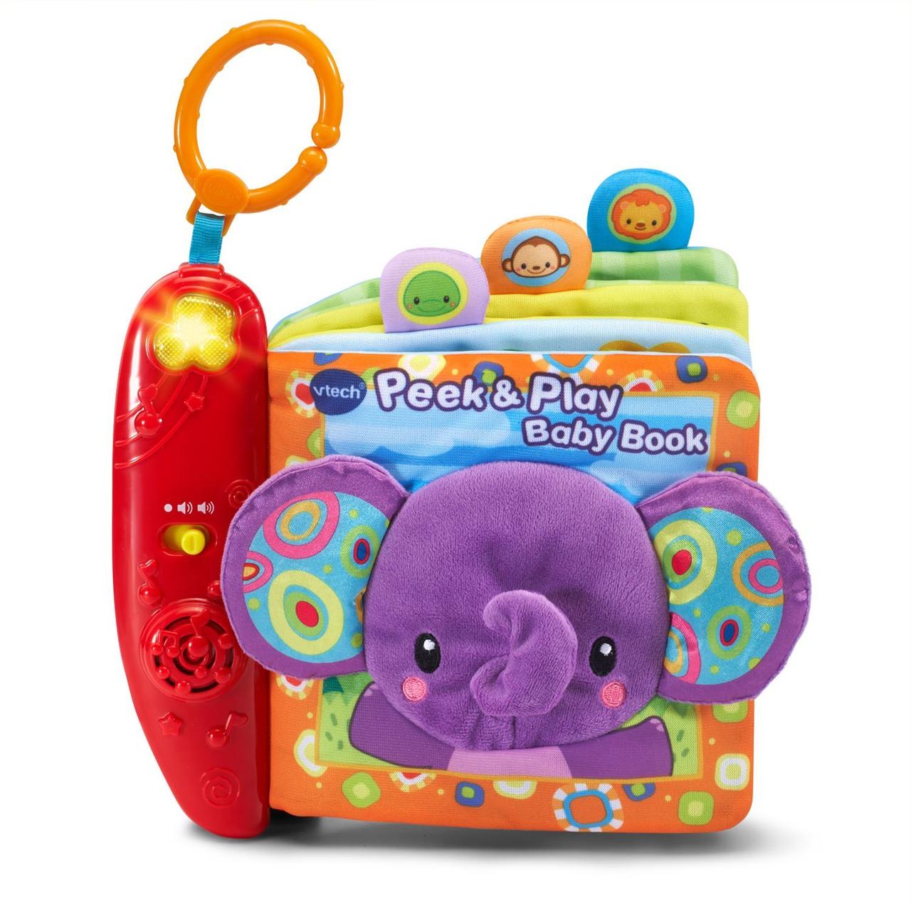 Розвиваюча м'яка інтерактивна книжка Слоник від VTech