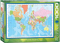Настольная игра пазлы Карта мира (1000 элементов) от EuroGraphics