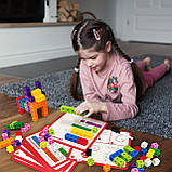 Математичний набір для рахунку і сортування Кольорові кубики (100 шт) від Gamenote, фото 3