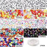 Набір для творчості Намистини з буквами (1500 шт) від Obetty, фото 6