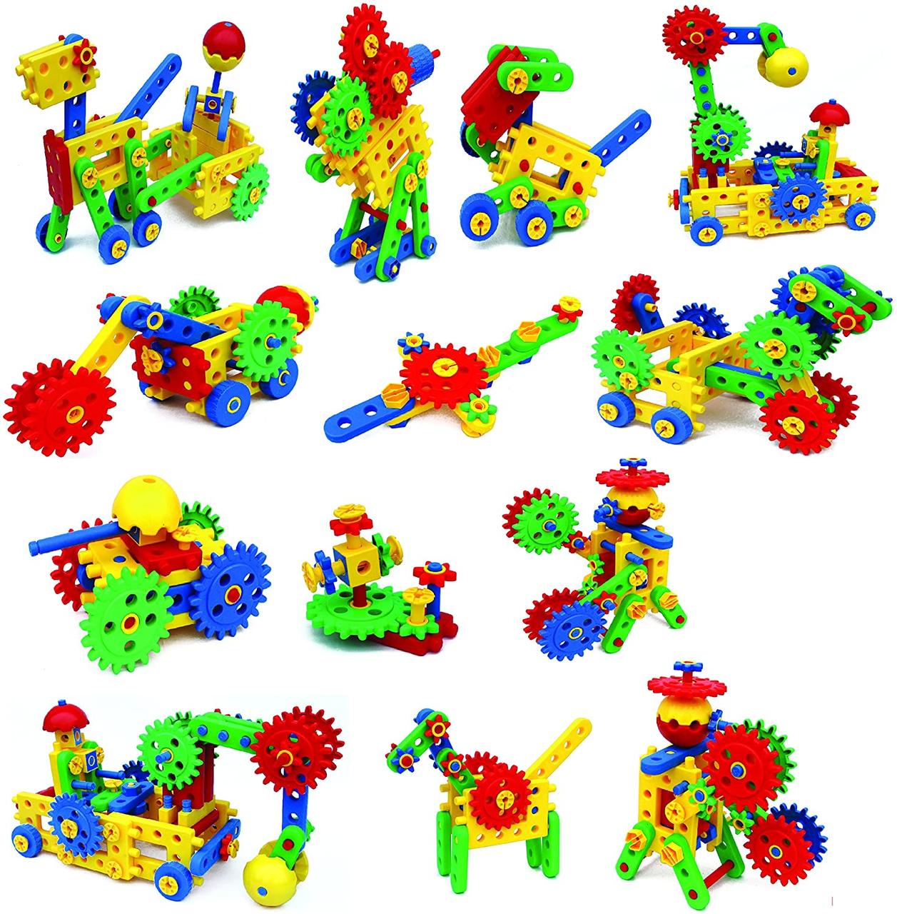 Розвиваючий STEM конструктор з шестернями (109 шт) від ETI Toys