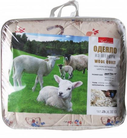 Детское одеяло закрытое овечья шерсть (Поликоттон) 110x140 54778 - фото 2 - id-p470608708